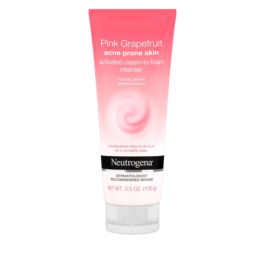 Neutrogena Pink Grapefruit Acne Prone Skin Activated CreamToFoam