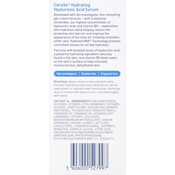 CeraVe Hydrating Hyaluronic Acid Serum, 1 oz