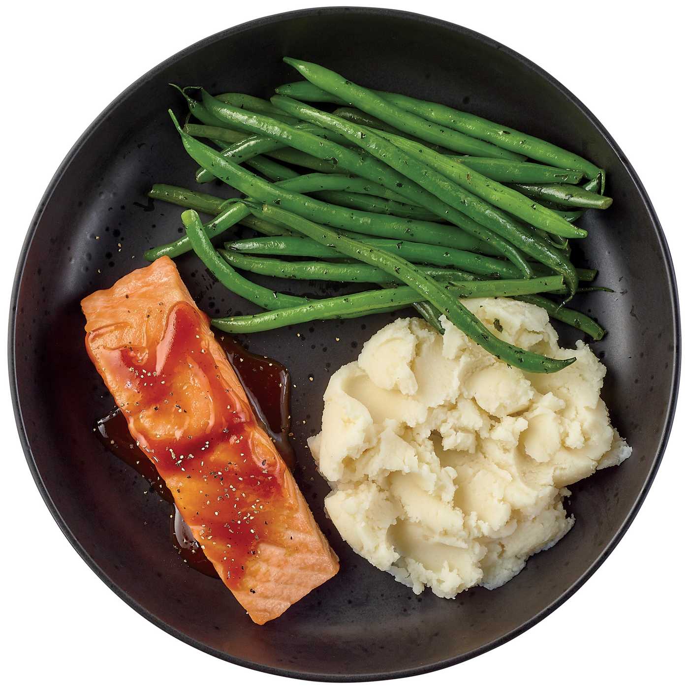 Meal Simple by H-E-B Honey BBQ Salmon, Green Beans & Mashed Potatoes; image 3 of 4