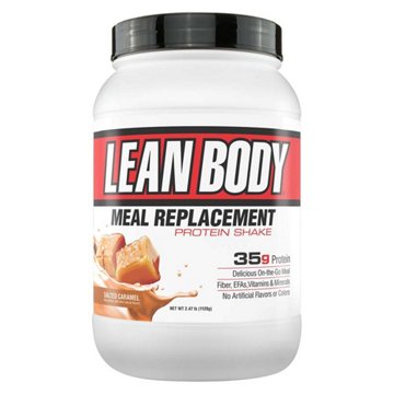 Labrada Lean Body Meal Replacement 35g Protein Shake Mix - Salted Caramel, 2.47 lbs