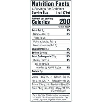 Oroweat Sub White Rolls, 6 ct