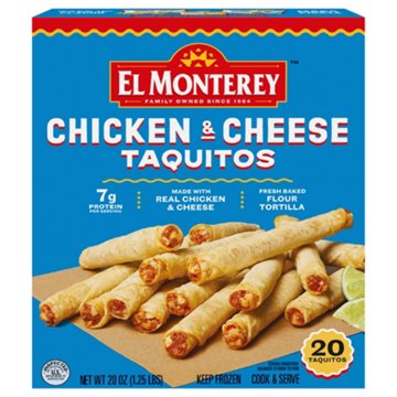 El Monterey Chicken & Cheese Flour Taquitos