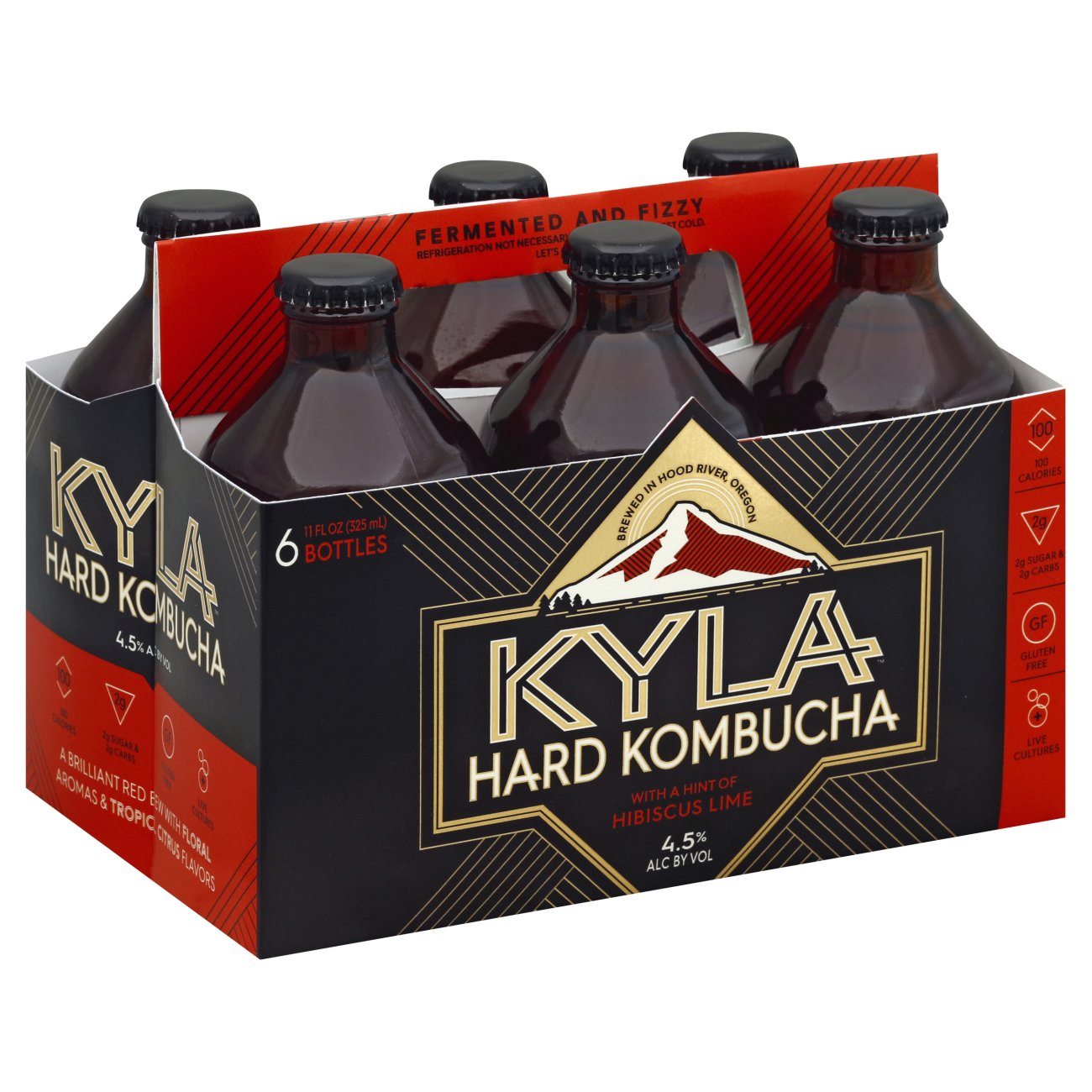 Kyla Hard Kombucha with a Hint of Lime 11 oz Bottles - Shop Malt