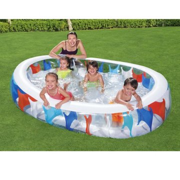 Bestway H2O Go! Elliptic Inflatable Pool, 7'