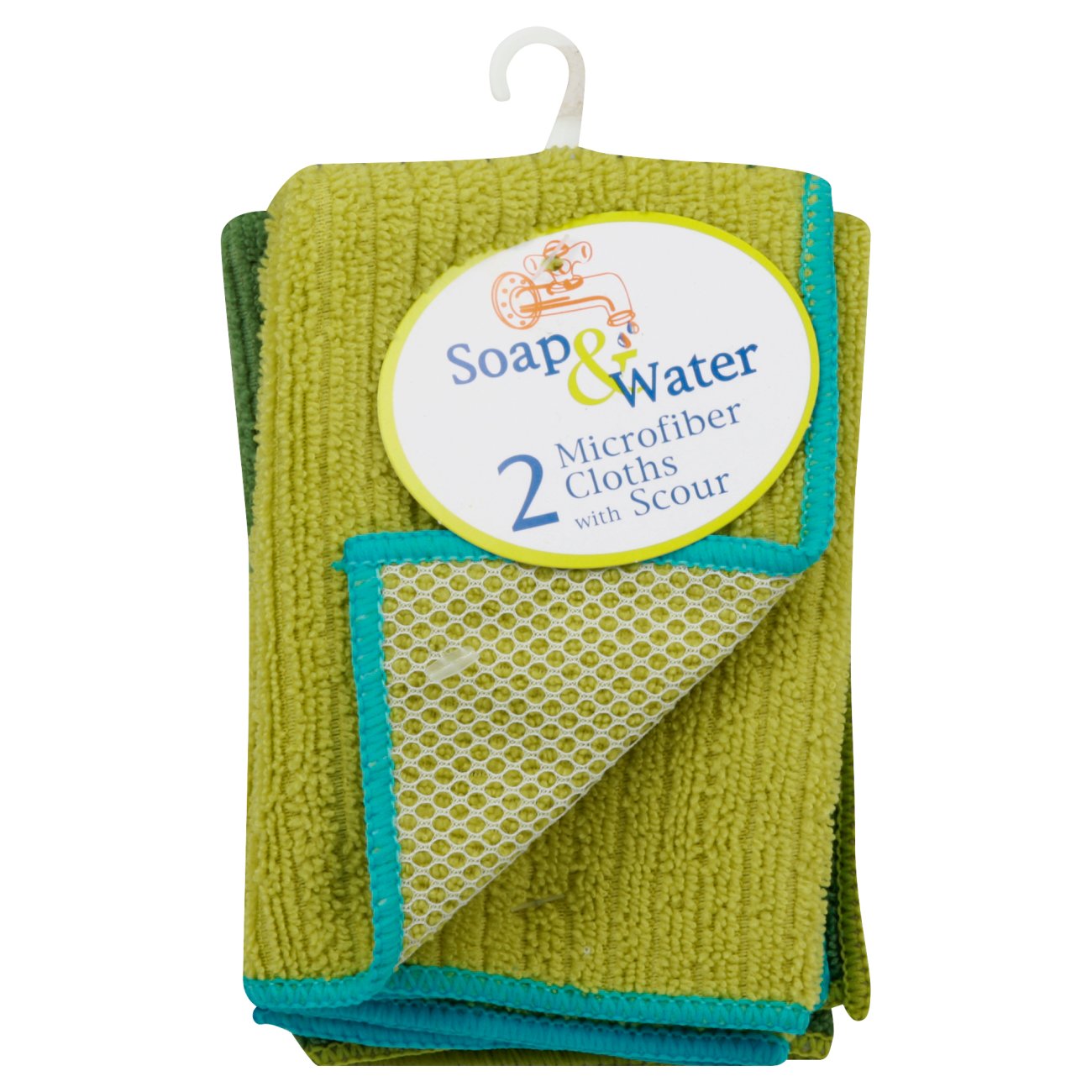 John Ritz Microfiber With Scour Teal Shop Cleaning cloths & dusters