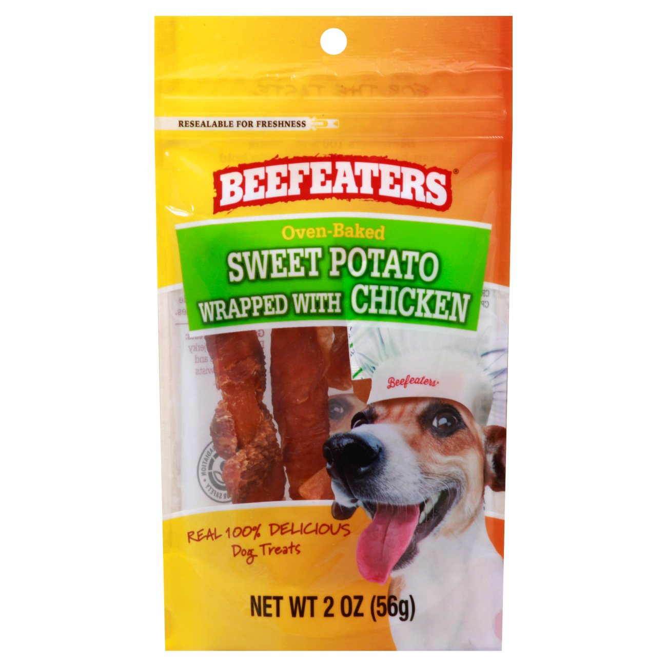 sweet potato wrapped with chicken dog treats