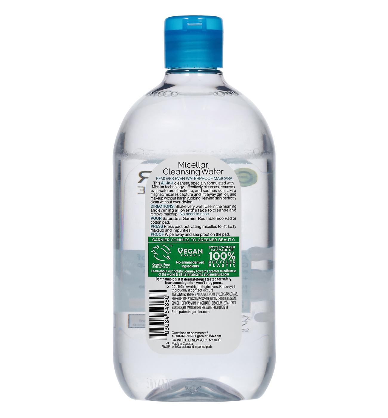 Garnier SkinActive All-in-1 Waterproof Micellar Cleansing Water; image 2 of 2