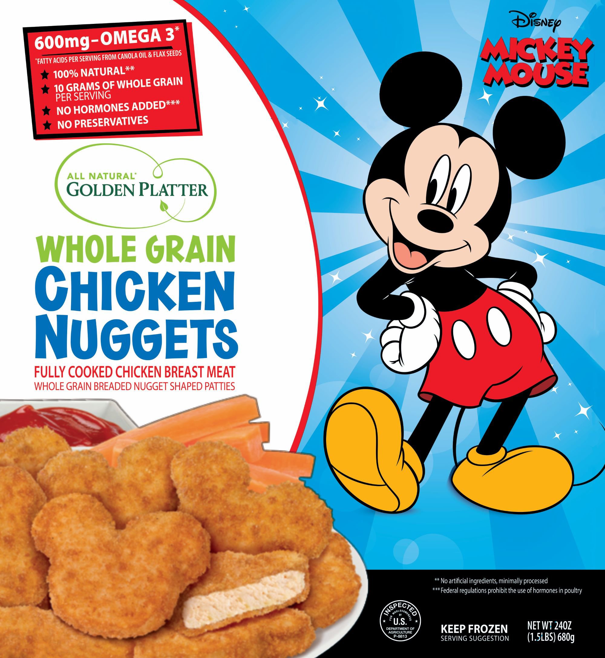 Golden Platter Mickey 90th Anniversary Chicken Nuggets Shop Chicken At H E B