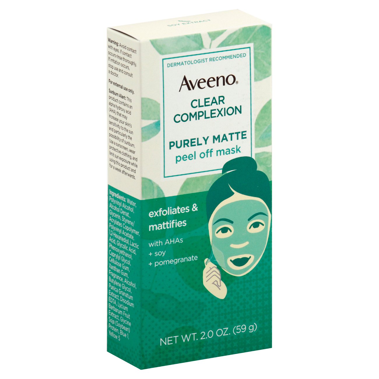 Aveeno Clear Complexion Purely Matte Peel Off Mask Shop Facial Masks