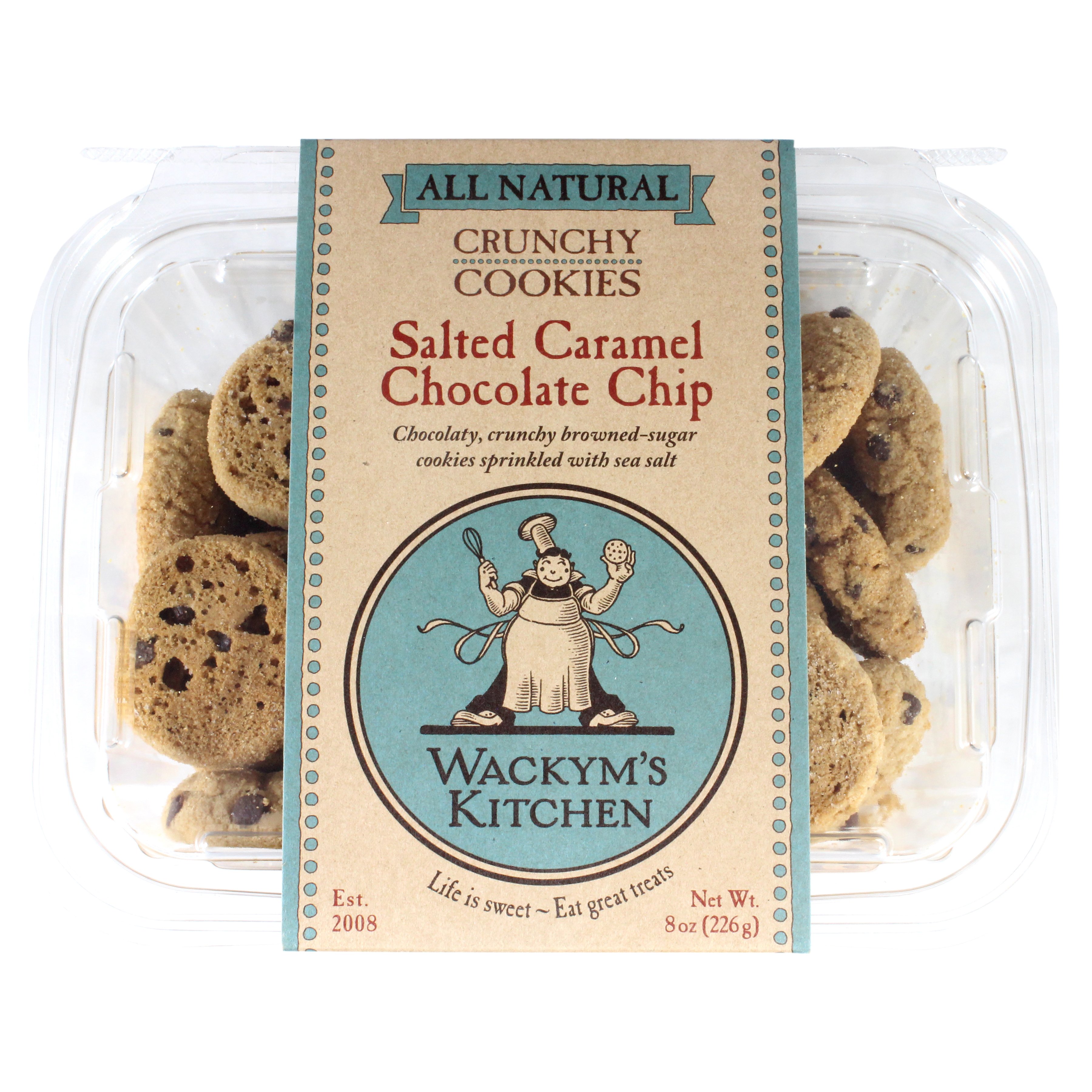 Wackym's Kitchen Salted Caramel Chocolate Chip Cookies, 8 oz