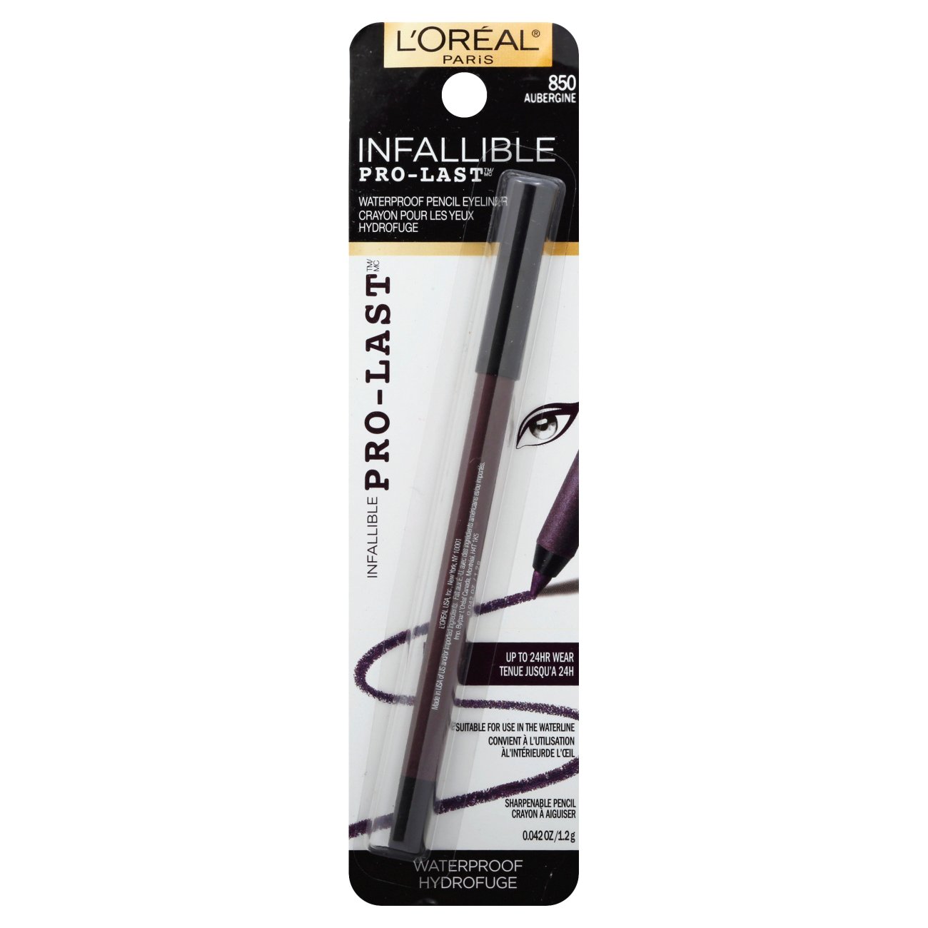 L'Oreal Paris Infallible ProLast Eyeliner Aubergine Shop Eyes at HEB