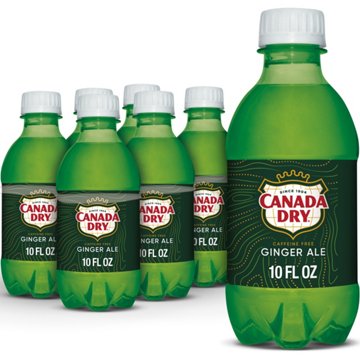 Canada Dry Ginger Ale Soda 6 pk Bottles, 10 oz