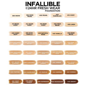 L'Oréal Paris Infallible 24 Hour Fresh Wear Foundation - 505 Toffee
