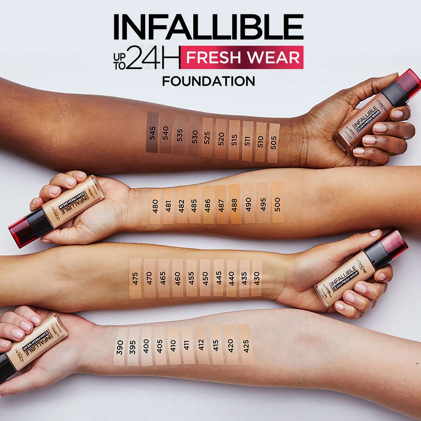 L'Oréal Paris Infallible 24 Hour Fresh Wear Foundation - 445 Vanilla; image 3 of 7