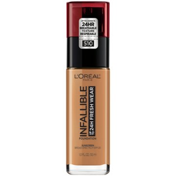 L'Oréal Paris Infallible Up to 24 Hour Fresh Wear Foundation - Lightweight Hazelnut