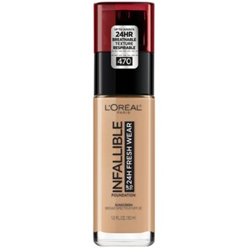 L'Oréal Paris Infallible Up to 24 Hour Fresh Wear Foundation - Lightweight Radiant Honey