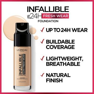 L'Oréal Paris Infallible 24 Hour Fresh Wear Foundation - 425 Linen, 1 oz