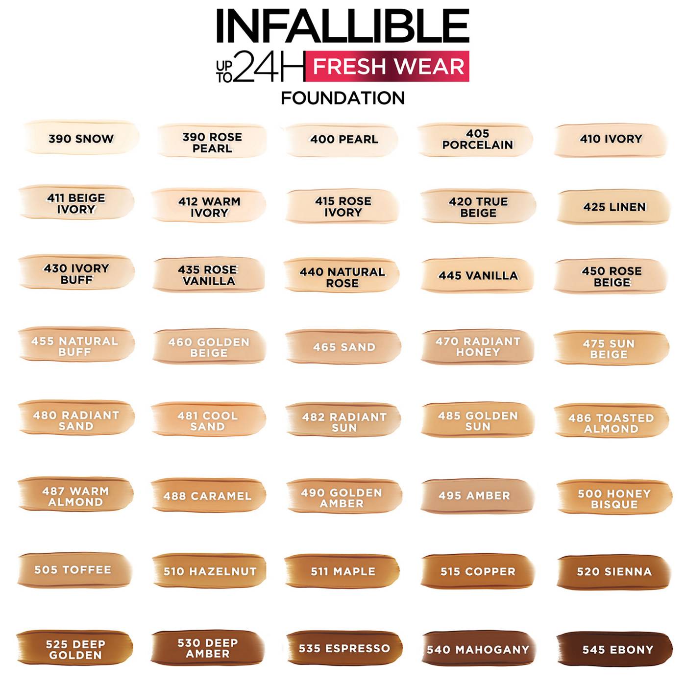 L'Oréal Paris Infallible Up to 24 Hour Fresh Wear Foundation - Lightweight Natural Rose; image 2 of 7