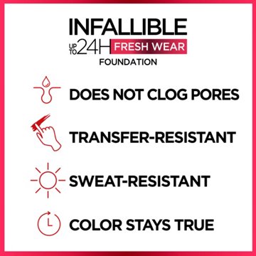 L'Oréal Paris Infallible Up to 24 Hour Fresh Wear Foundation - Lightweight Rose Ivory
