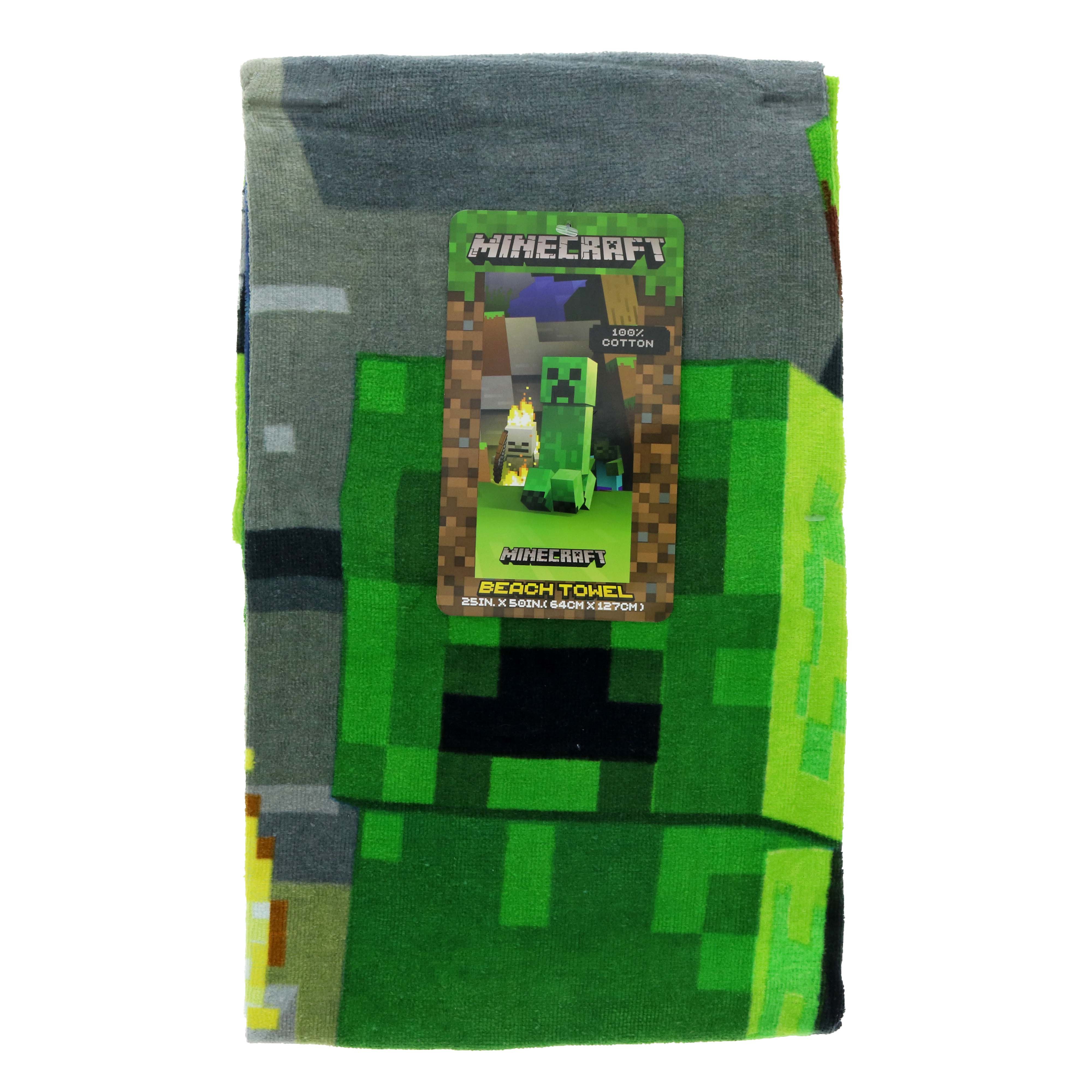 Jay Franco Minecraft Beach Towel Shop Bedding & Bath at HEB