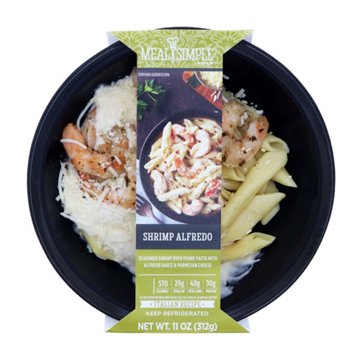 Meal Simple by H-E-B Shrimp Alfredo Bowl, 11 oz