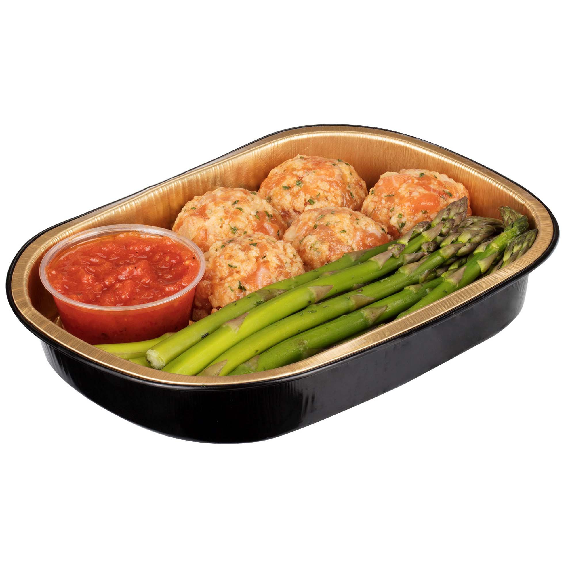 HEB Meal Simple Salmon Meatball Marinara with Asparagus Shop