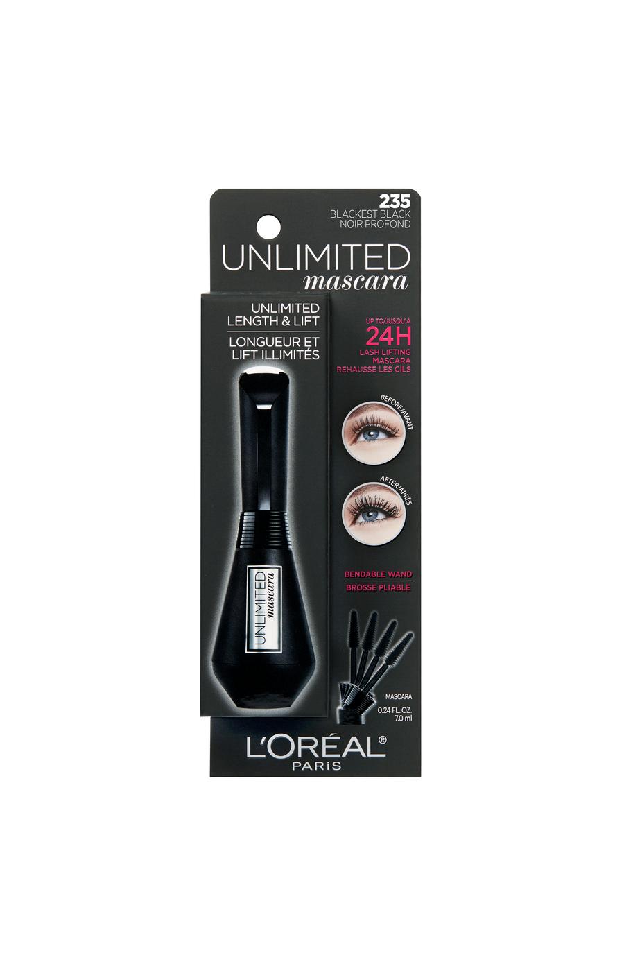 L'Oréal Paris Telescopic Original Washable Intense Lengthening Mascara  Blackest Black