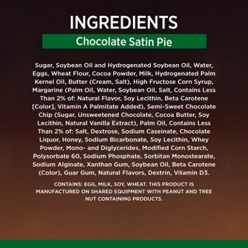Marie Callender's Chocolate Satin Pie Thaw & Enjoy Frozen Dessert, 25.6 oz