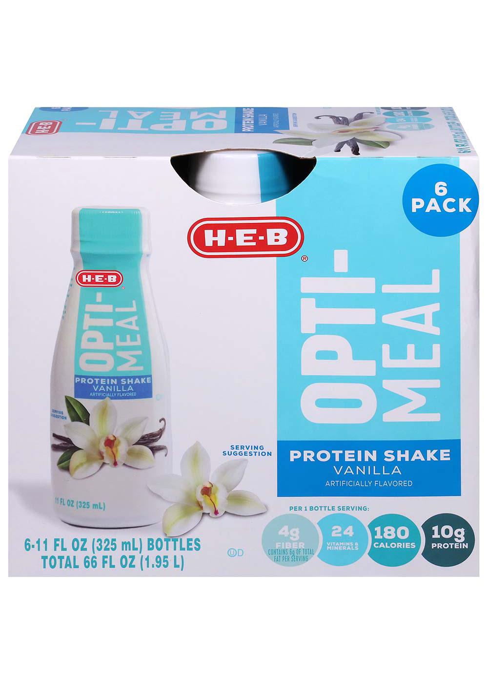 HEB OptiMeal 10g Protein Shake Vanilla Shop Diet & Fitness at HEB