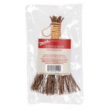 Floral Cinnamon Scented Mini  Decorative Broom, 6"