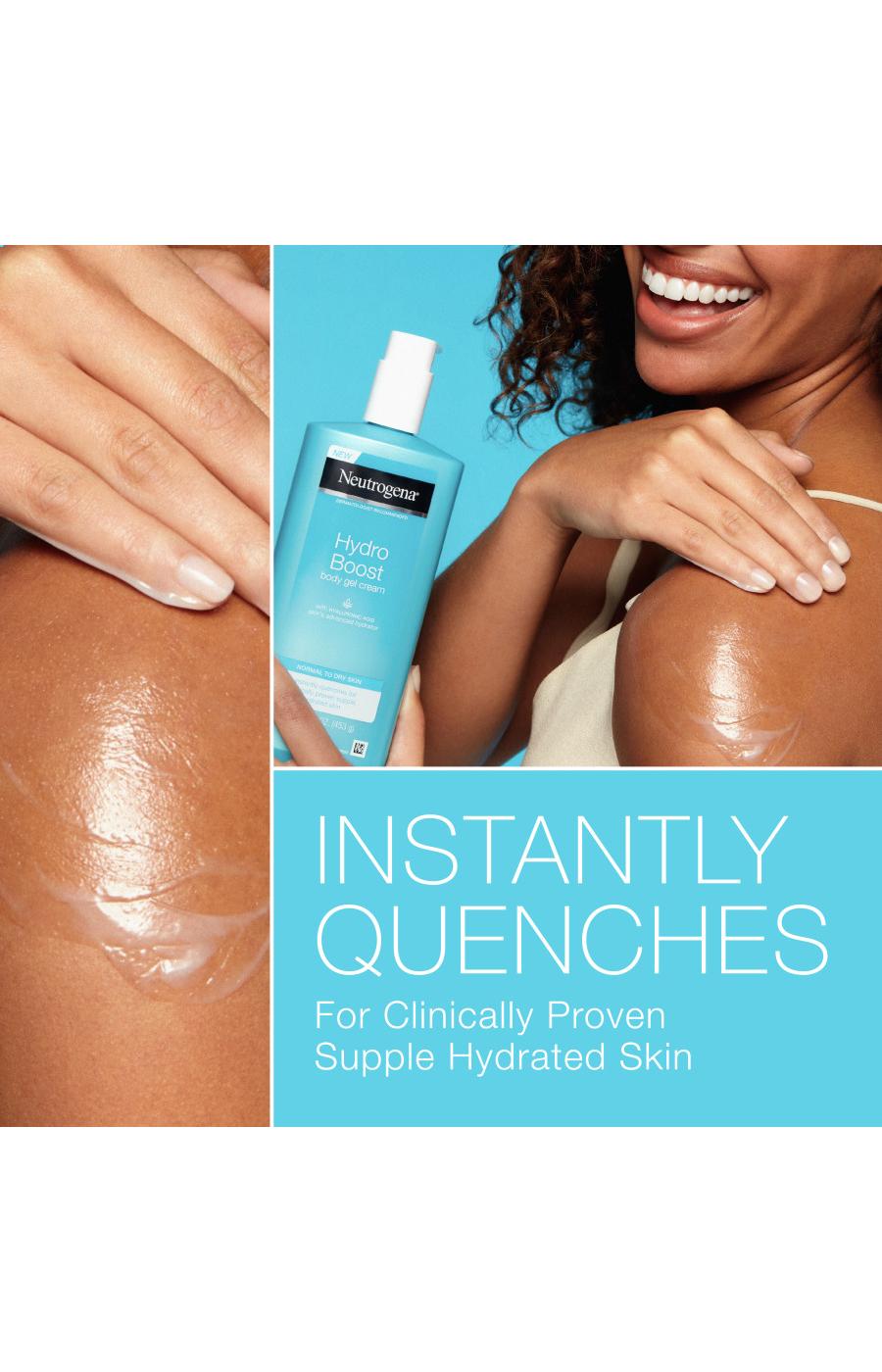 Neutrogena Hydro Boost Body Gel Cream with Hyaluronic Acid; image 3 of 5