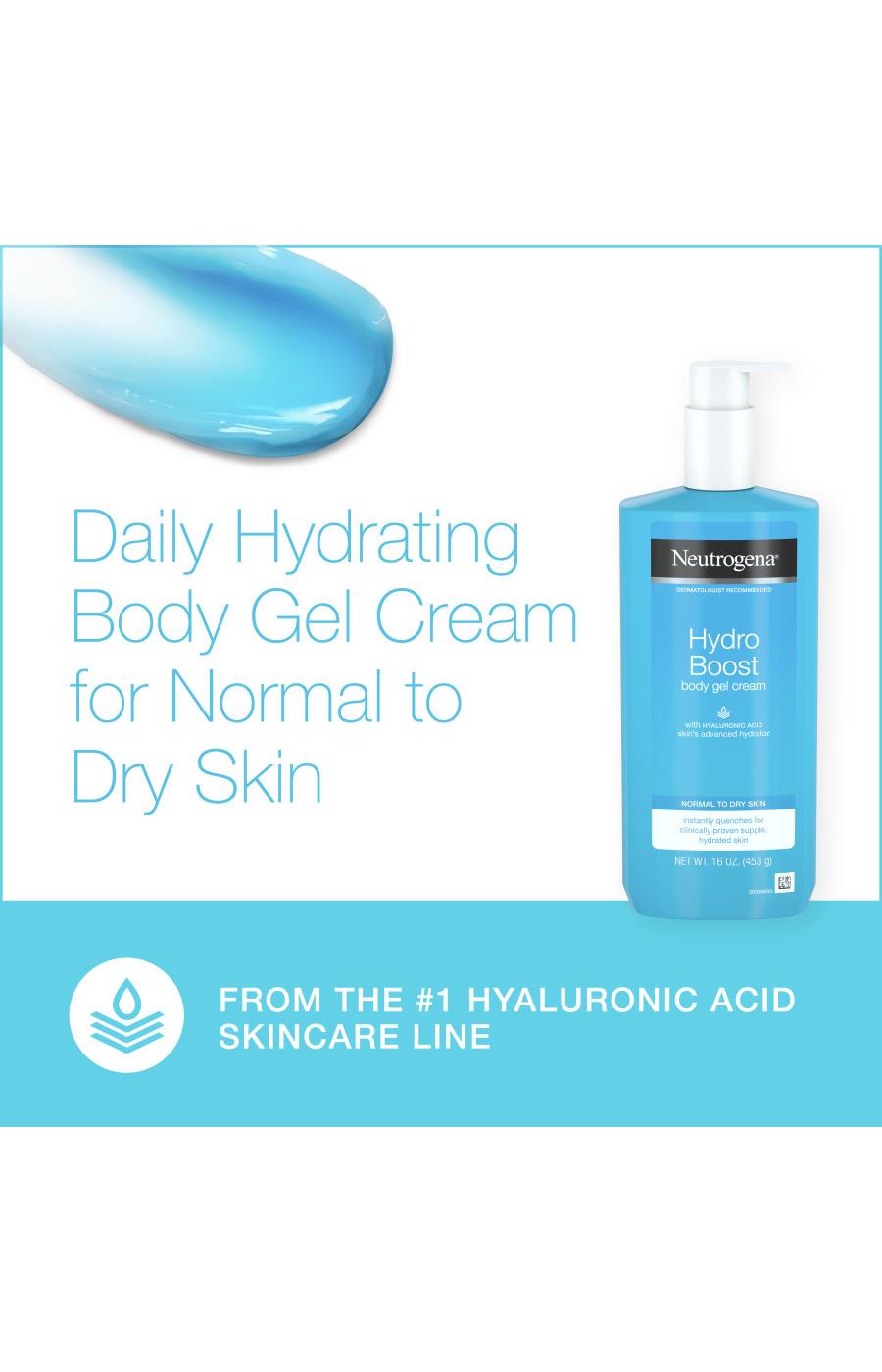 Neutrogena Hydro Boost Body Gel Cream with Hyaluronic Acid; image 4 of 5