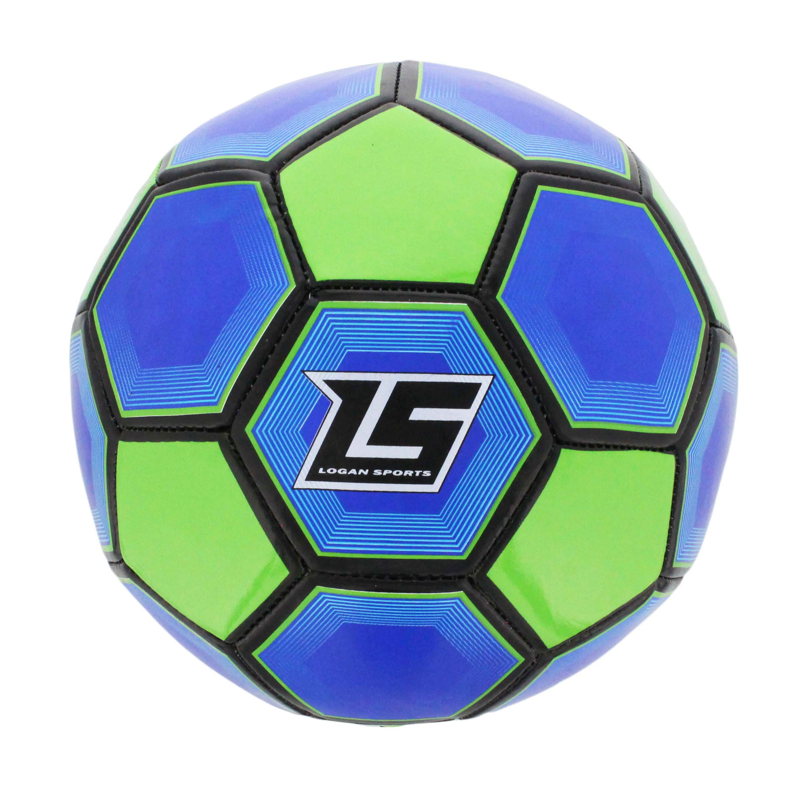 Logan Sports Blue/Green Soccer Ball - Shop Balls at H-E-B