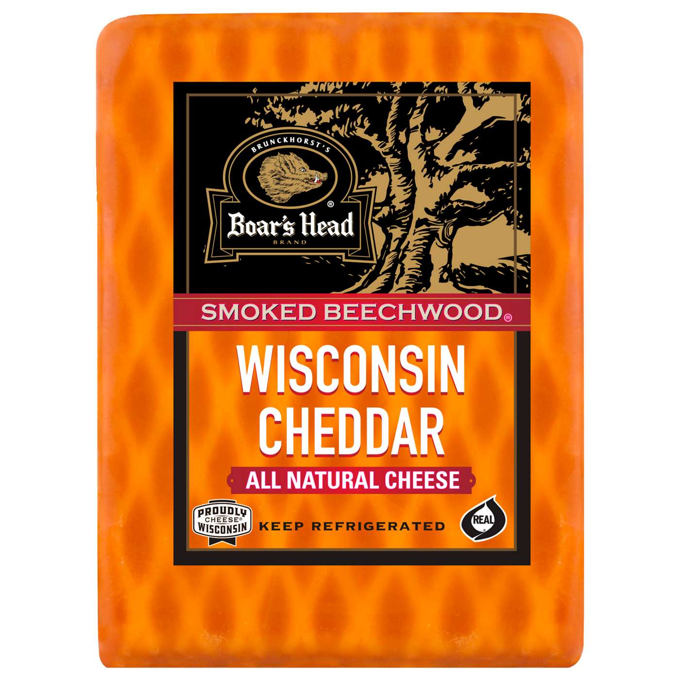 Boar's Head Smoked Beechwood Wisconsin Cheddar Cheese, Custom Sliced; image 1 of 2