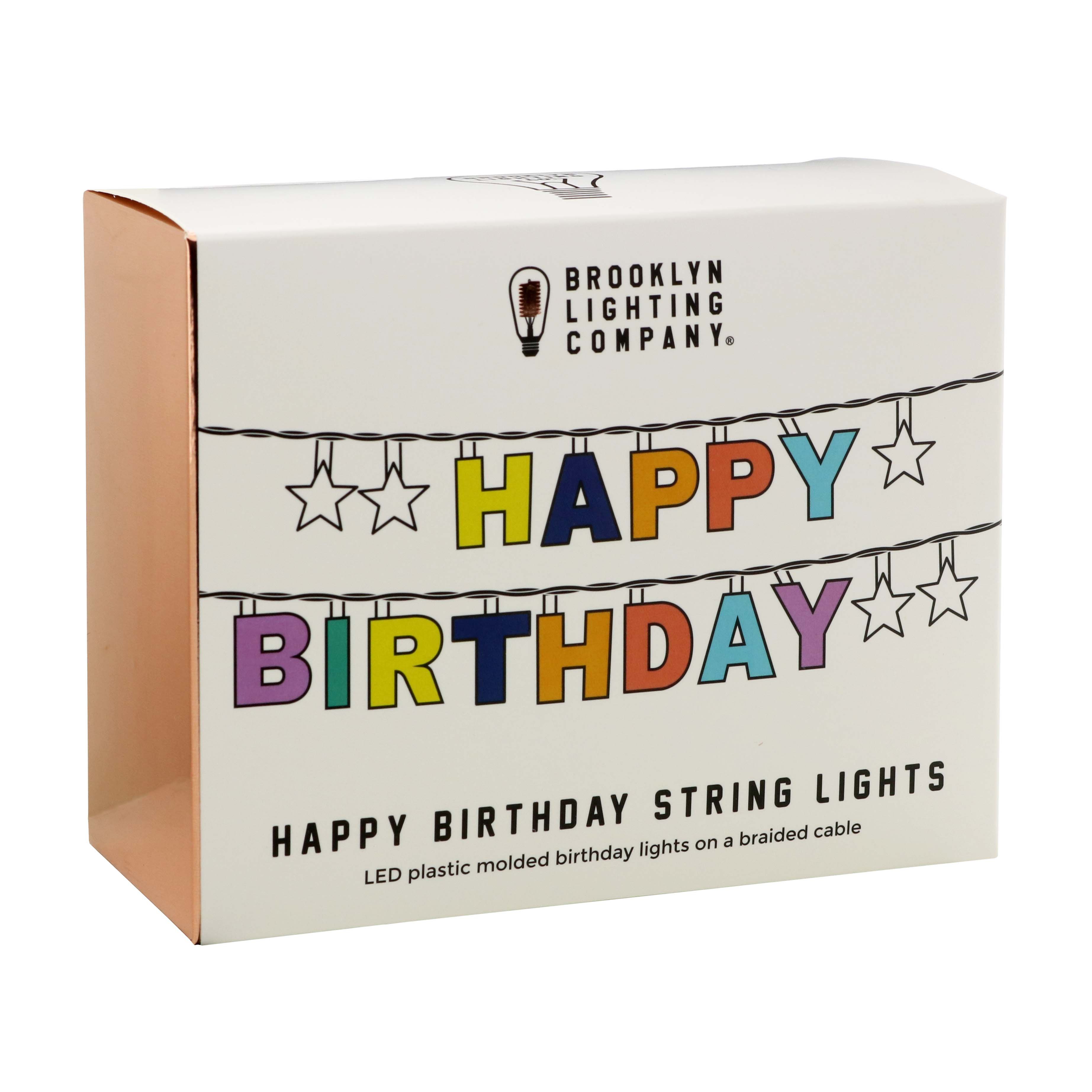Brooklyn Lighting Company Happy Birthday String Lights Shop Lamps