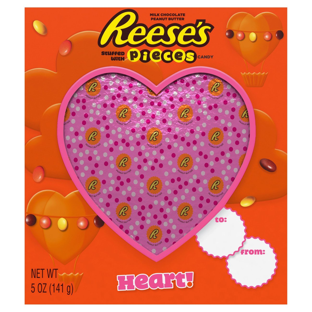 Reese's Valentine's Stuffed With Pieces Solid Heart - Shop Candy at H-E-B