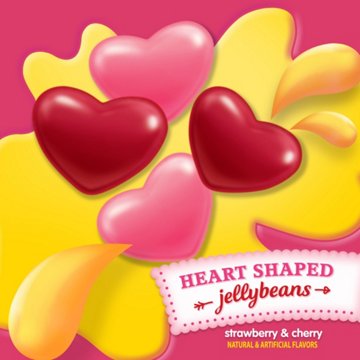 Starburst Heart Shaped Jelly Beans Valentine Bag