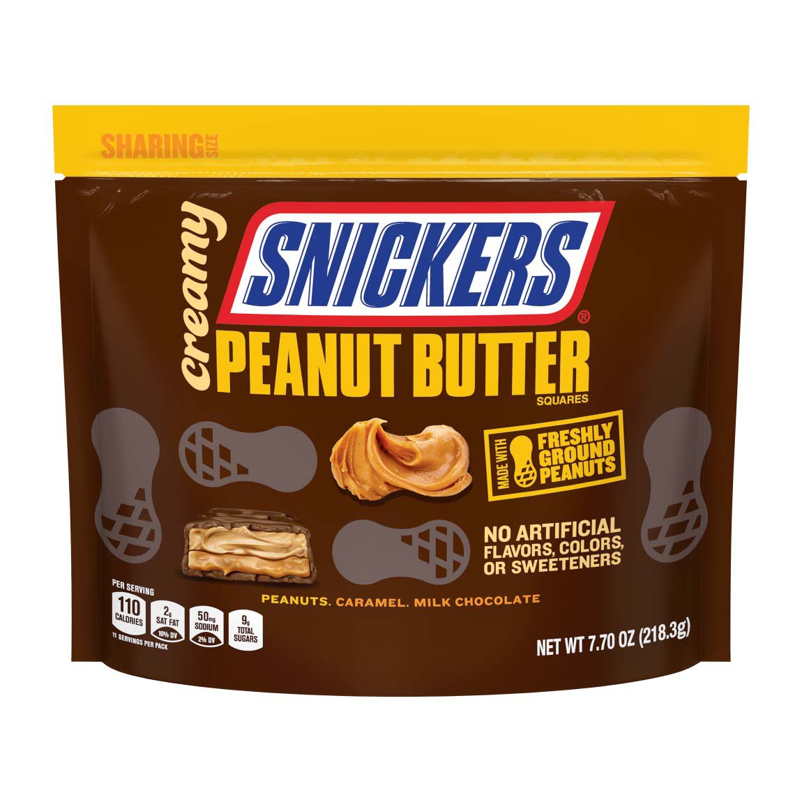 Snickers Creamy Peanut Butter Fun Size Stand Up Pouch Shop Candy at HEB