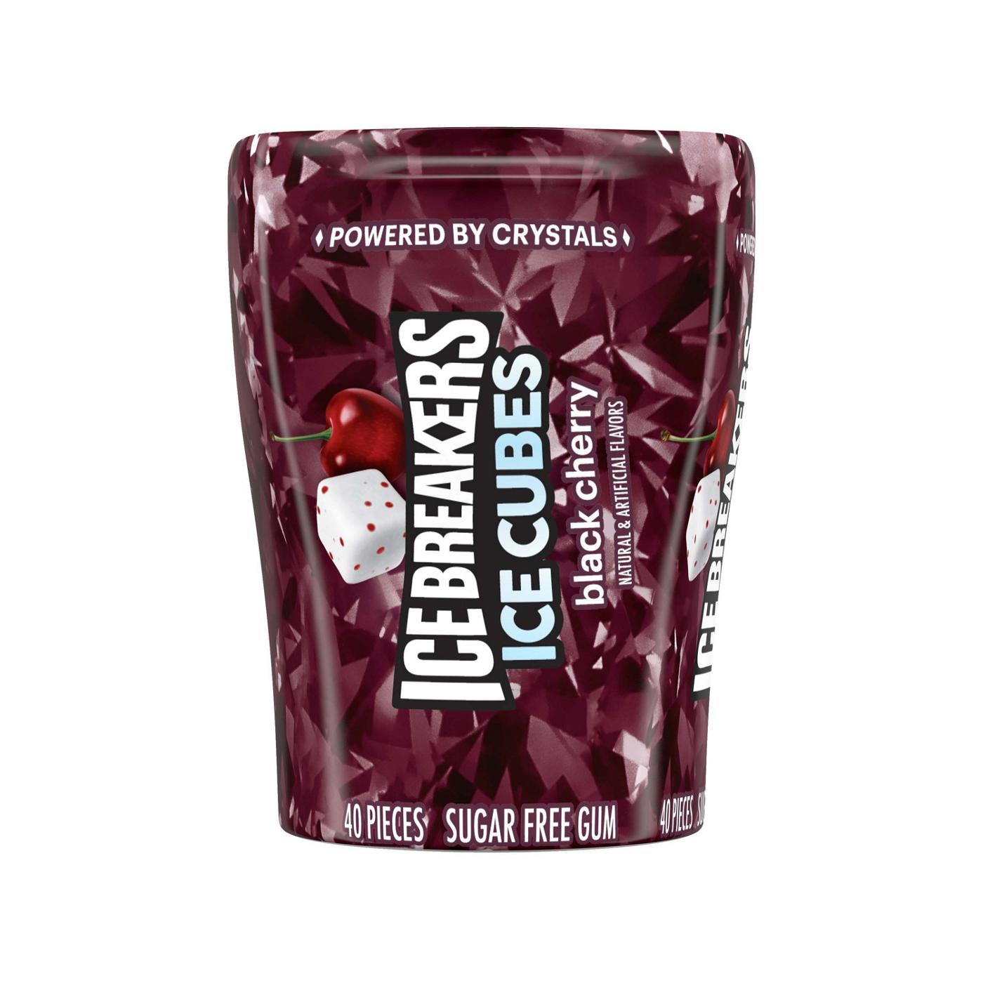 Ice Breakers Ice Cubes Black Cherry Sugar Free Chewing Gum Bottle; image 1 of 5