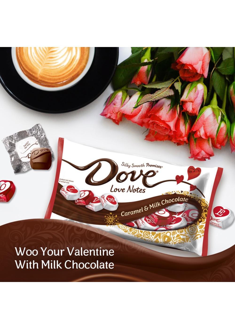 Dove Love Notes Caramel & Milk Chocolate Valentine's Candy; image 2 of 6