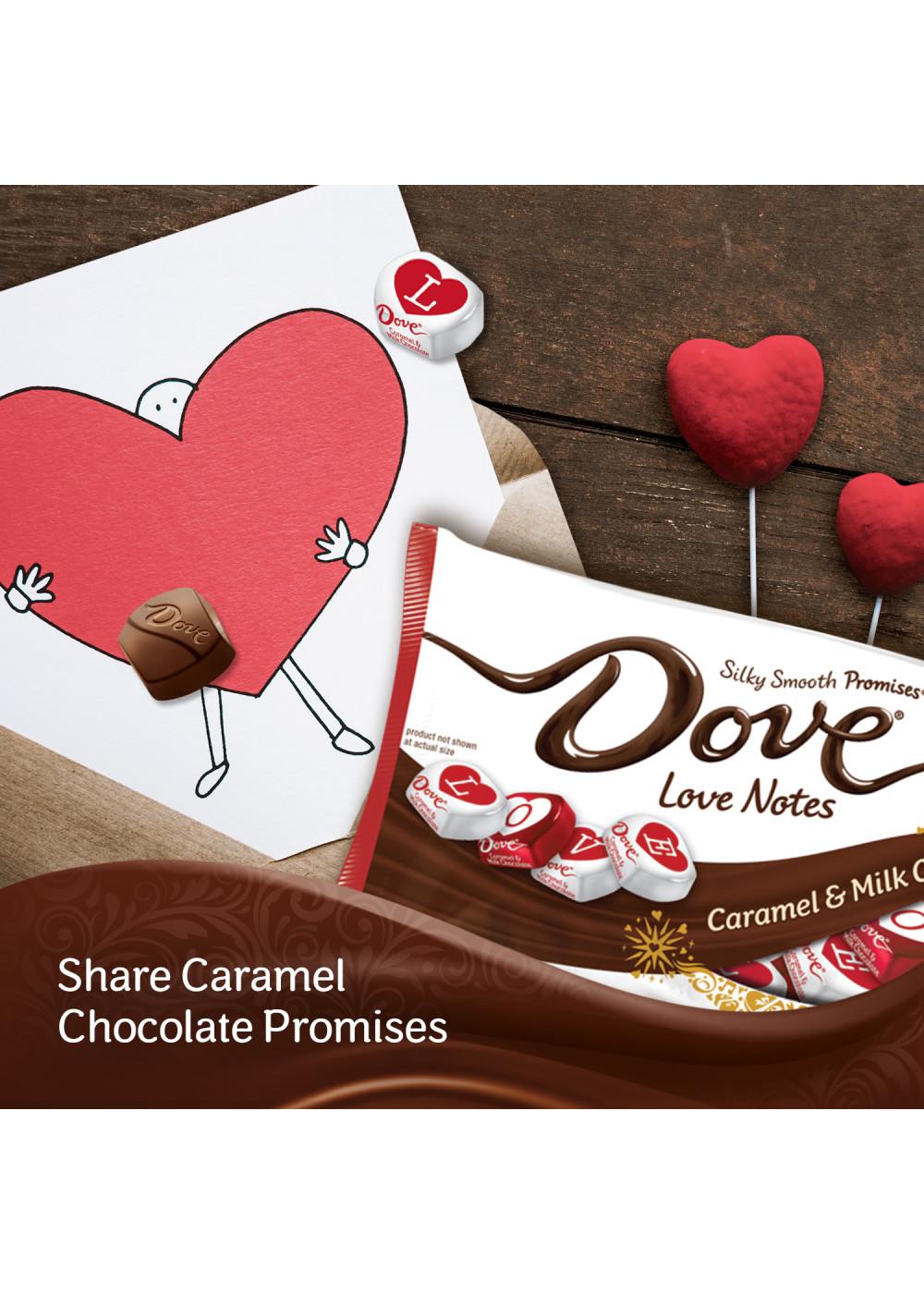 Dove Love Notes Caramel & Milk Chocolate Valentine's Candy; image 5 of 6