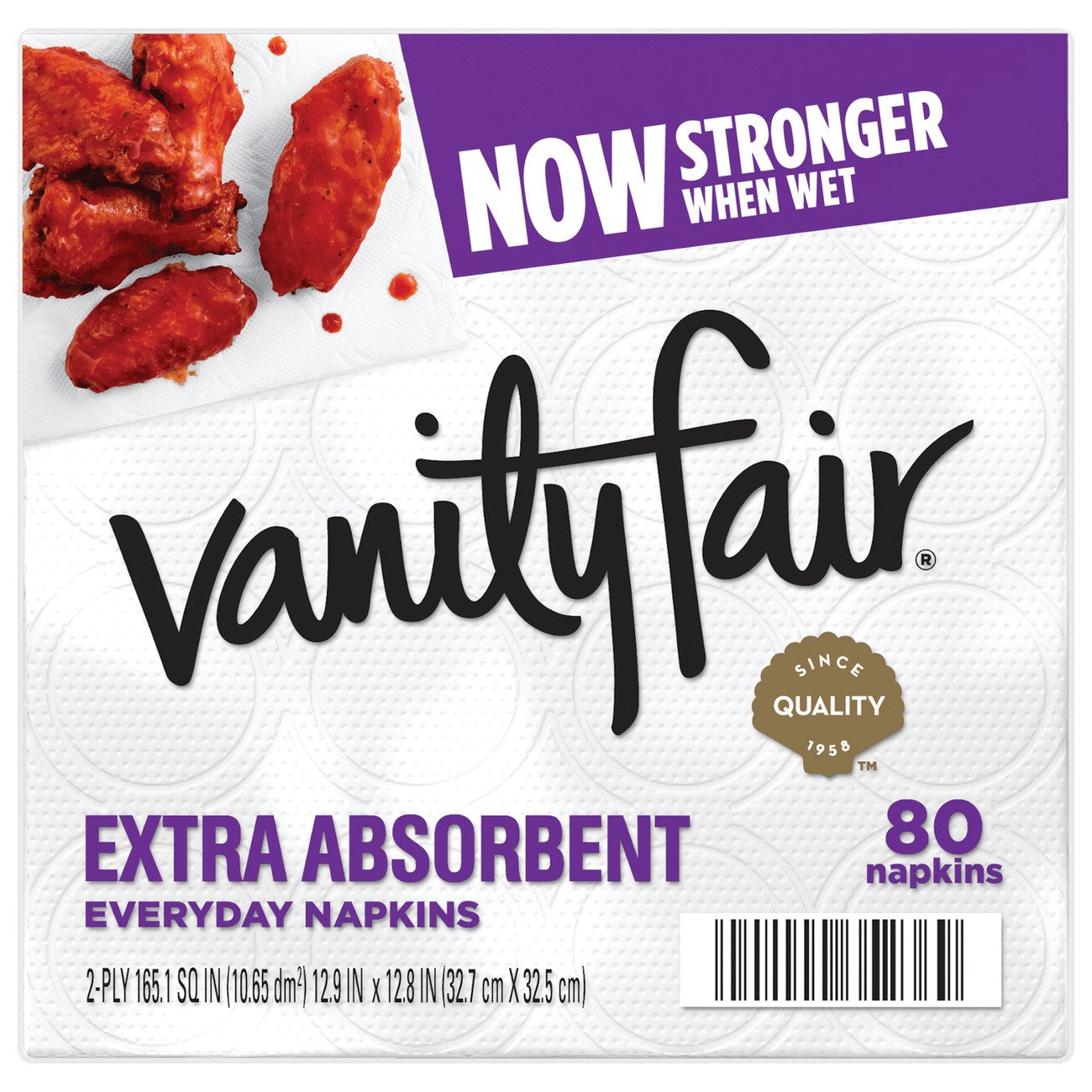 Vanity Fair Everyday Extra Absorbent White Napkins Shop Napkins Table Cloths At H E B