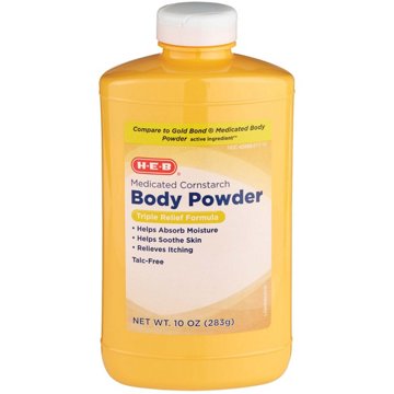 H-E-B Medicated Cornstarch Body Powder, 10 oz