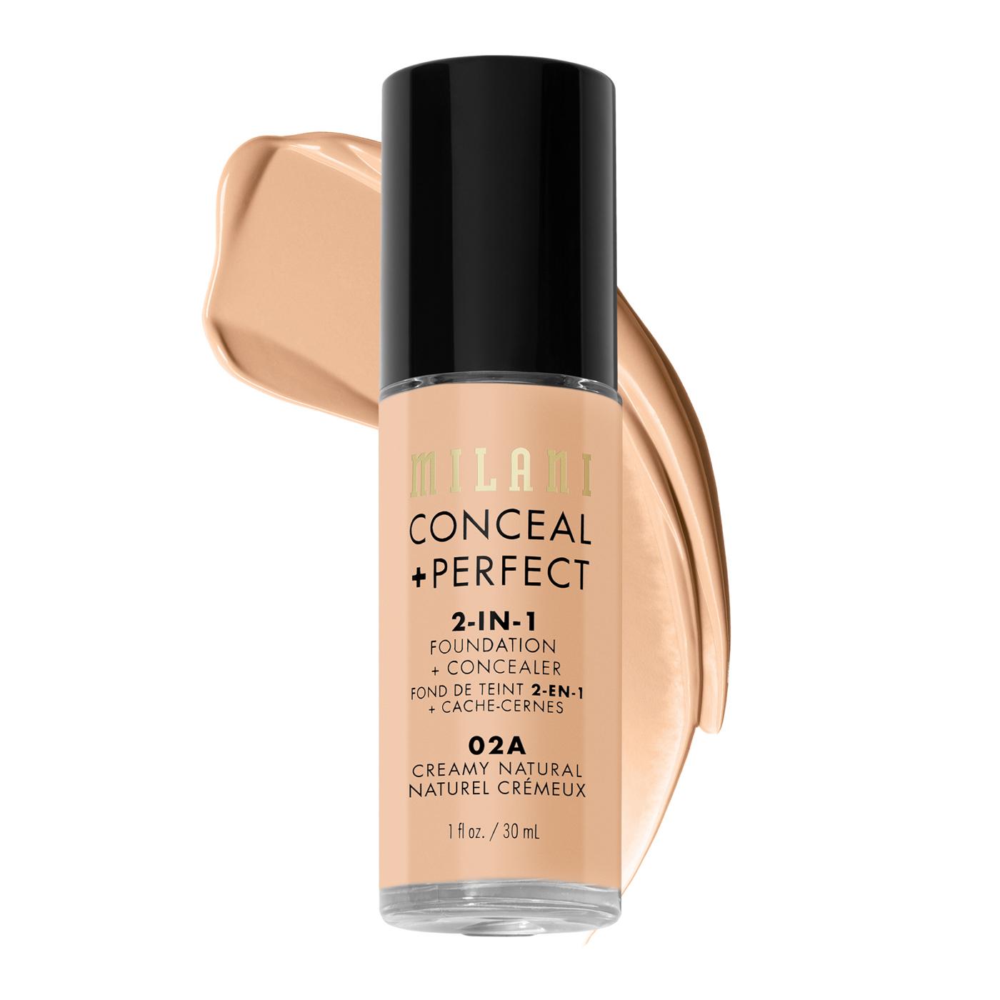 Milani Conceal + Perfect 2-in-1 Foundation + Concealer - Creamy Natural; image 6 of 9