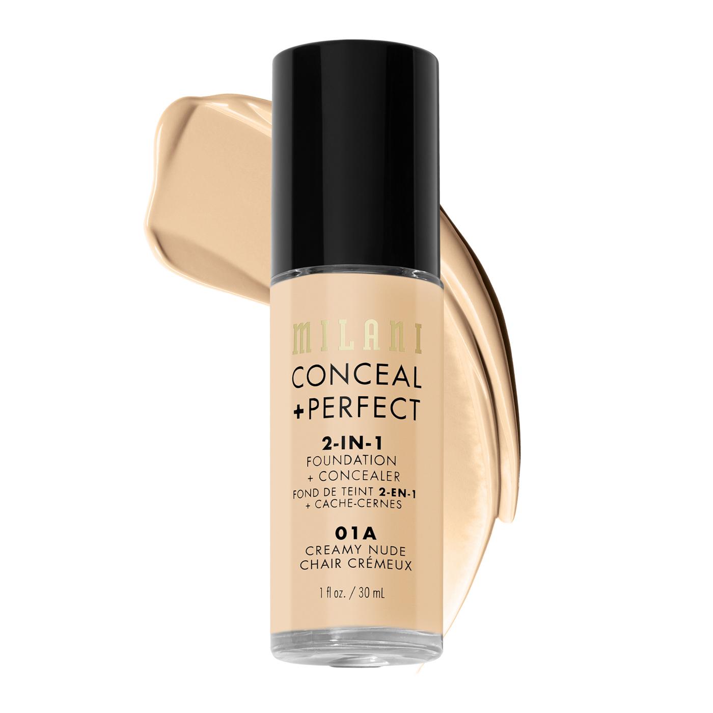 Milani Conceal + Perfect 2-in-1 Foundation + Concealer - Creamy Nude; image 3 of 9