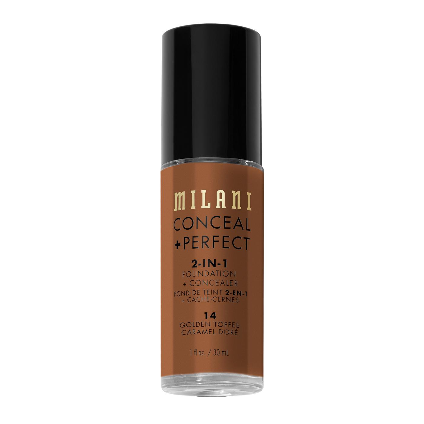 Milani Conceal + Perfect 2-in-1 Foundation + Concealer - Golden Toffee; image 1 of 9