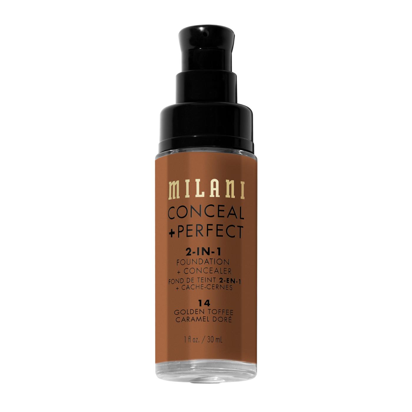 Milani Conceal + Perfect 2-in-1 Foundation + Concealer - Golden Toffee; image 2 of 9