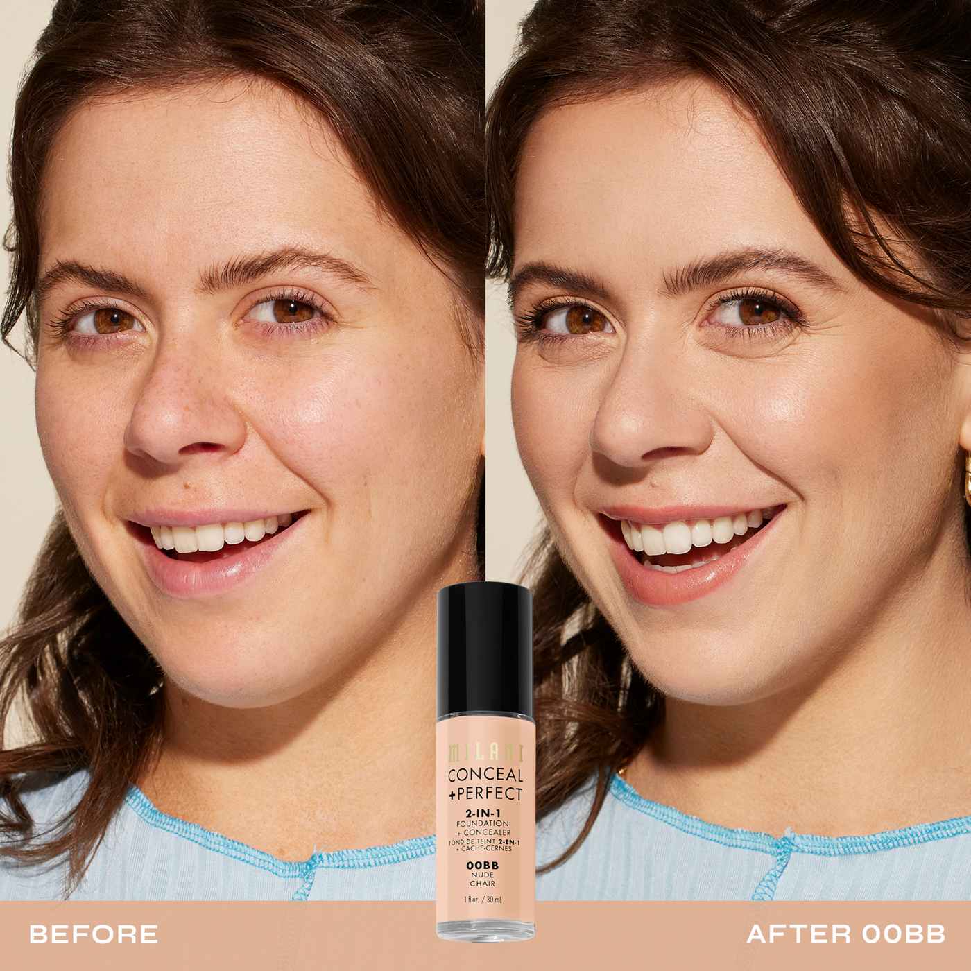 Milani Conceal + Perfect 2-in-1 Foundation + Concealer - Nude; image 7 of 9