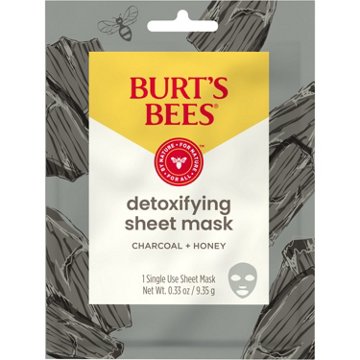 Burt's Bees Detoxifying Facial Sheet Mask - Charcoal + Honey, 1 ct