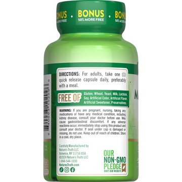 Nature's Truth Magnesium 500 mg Quick Release Capsules, 90 ct